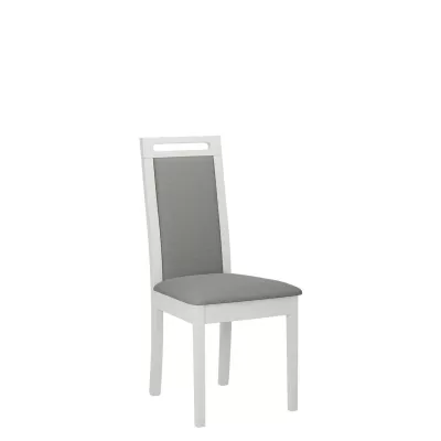 Čalouněná židle do kuchyně ENELI 6 - bílá / šedá
