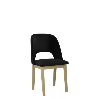 Kuchyňská čalouněná židle AFTON 2 - dub sonoma / černá