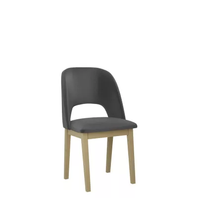 Kuchyňská čalouněná židle AFTON 2 - dub sonoma / tmavá šedá