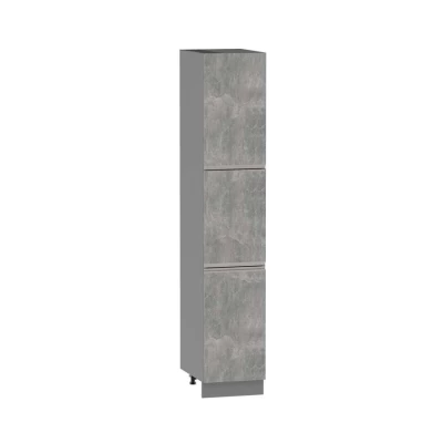 Potravinová skříň ADAMA - šířka 40 cm, beton světlý atelier / šedá, nožky 10 cm