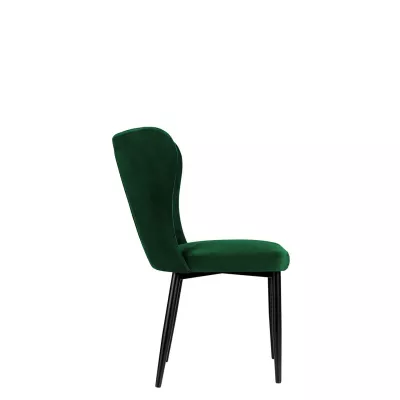 Kuchyňská čalouněná židle ZOLFO - černá / zelená