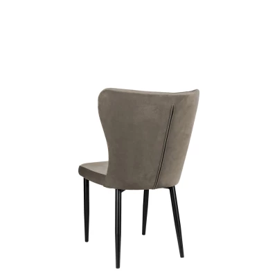 Kuchyňská čalouněná židle ZOLFO - černá / tmavá šedá