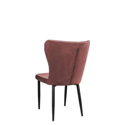 Kuchyňská čalouněná židle ZOLFO - černá / růžová