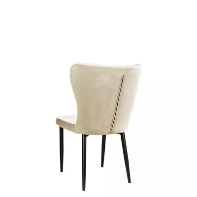 Kuchyňská čalouněná židle ZOLFO - černá / béžová