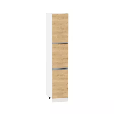 Potravinová skříň ADAMA - šířka 40 cm, modrý dub / bílá, nožky 15 cm