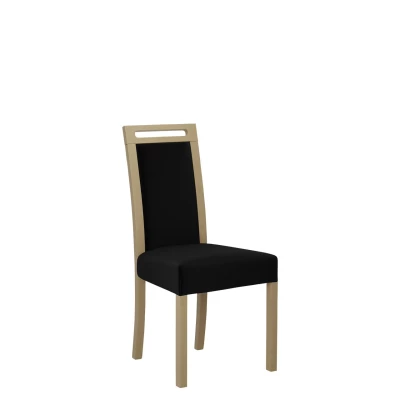 Čalouněná židle do jídelny ENELI 5 - dub sonoma / černá