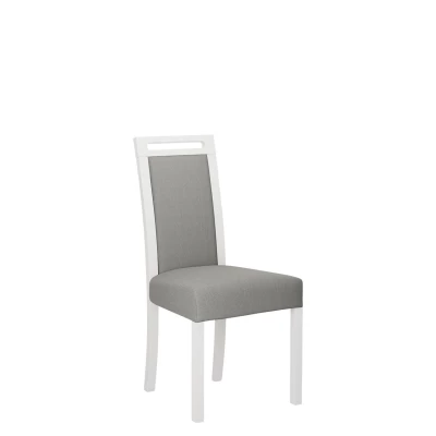 Čalouněná židle do jídelny ENELI 5 - bílá / šedá