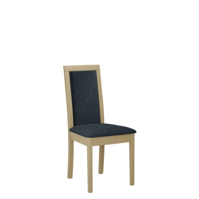 Kuchyňská židle s látkovým potahem ENELI 4 - dub sonoma / námořnická modrá
