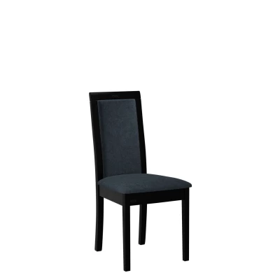 Kuchyňská židle s látkovým potahem ENELI 4 - černá / námořnická modrá