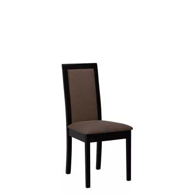 Kuchyňská židle s látkovým potahem ENELI 4 - černá / hnědá 2