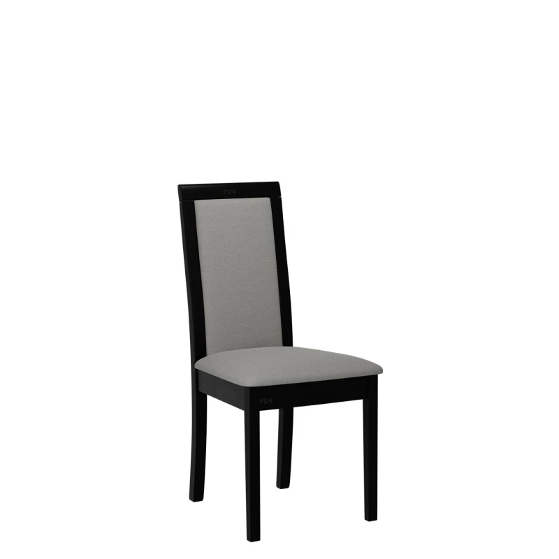 Kuchyňská židle s látkovým potahem ENELI 4 - černá / šedá