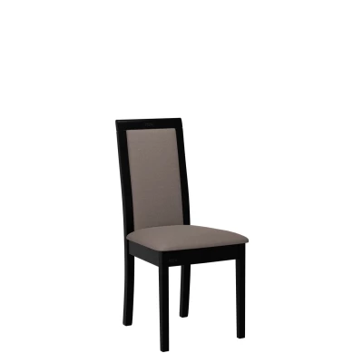 Kuchyňská židle s látkovým potahem ENELI 4 - černá / hnědá 1