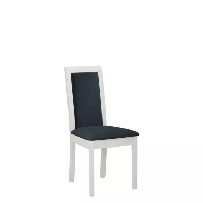Kuchyňská židle s látkovým potahem ENELI 4 - bílá / námořnická modrá
