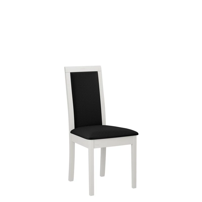 Kuchyňská židle s látkovým potahem ENELI 4 - bílá / černá