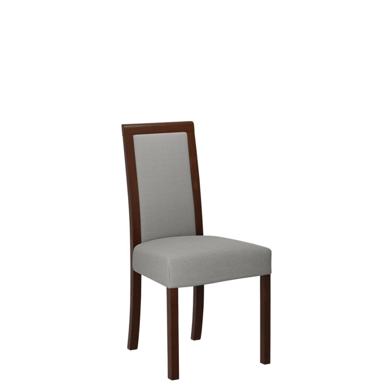 Jídelní židle s látkovým potahem ENELI 3 - ořech / šedá
