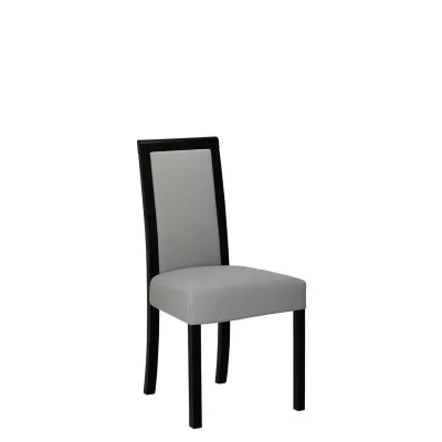 Jídelní židle s látkovým potahem ENELI 3 - černá / šedá