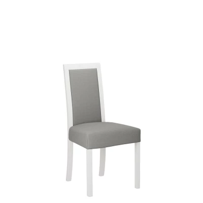 Jídelní židle s látkovým potahem ENELI 3 - bílá / šedá