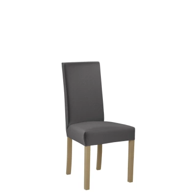 Jídelní čalouněná židle ENELI 2 - dub sonoma / tmavá šedá