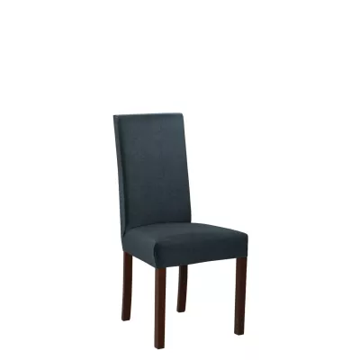 Jídelní čalouněná židle ENELI 2 - ořech / námořnická modrá