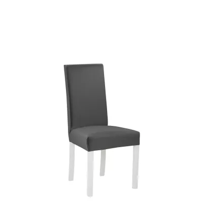 Jídelní čalouněná židle ENELI 2 - bílá / tmavá šedá