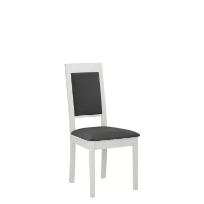 Kuchyňská čalouněná židle ENELI 13 - bílá / tmavá šedá
