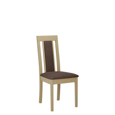 Kuchyňská židle s čalouněným sedákem ENELI 11 - dub sonoma / hnědá 2