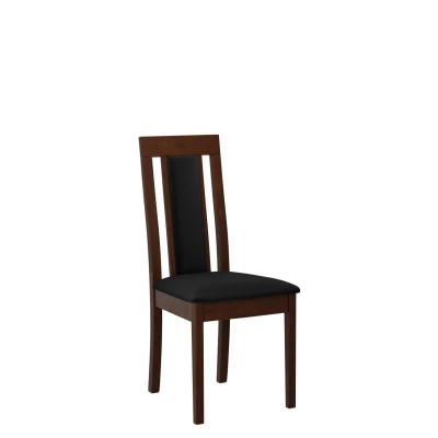 Kuchyňská židle s čalouněným sedákem ENELI 11 - ořech / černá