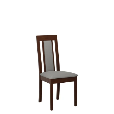 Kuchyňská židle s čalouněným sedákem ENELI 11 - ořech / šedá