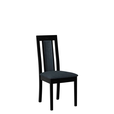 Kuchyňská židle s čalouněným sedákem ENELI 11 - černá / námořnická modrá