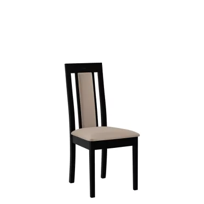 Kuchyňská židle s čalouněným sedákem ENELI 11 - černá / béžová