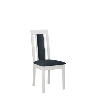 Kuchyňská židle s čalouněným sedákem ENELI 11 - bílá / námořnická modrá