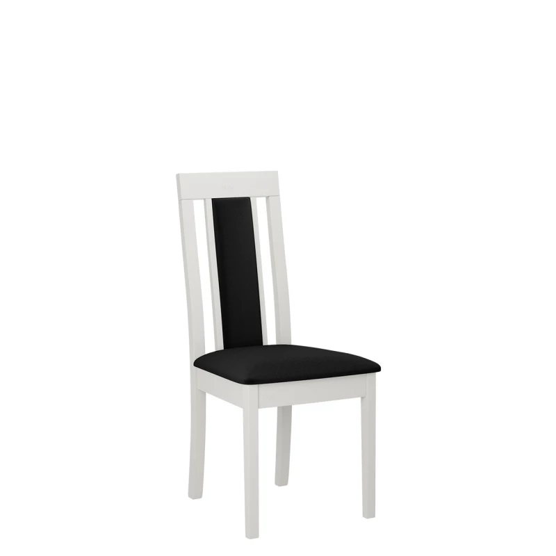 Kuchyňská židle s čalouněným sedákem ENELI 11 - bílá / černá