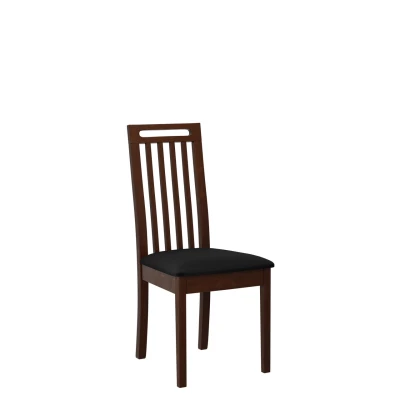 Jídelní židle s čalouněným sedákem ENELI 10 - ořech / černá