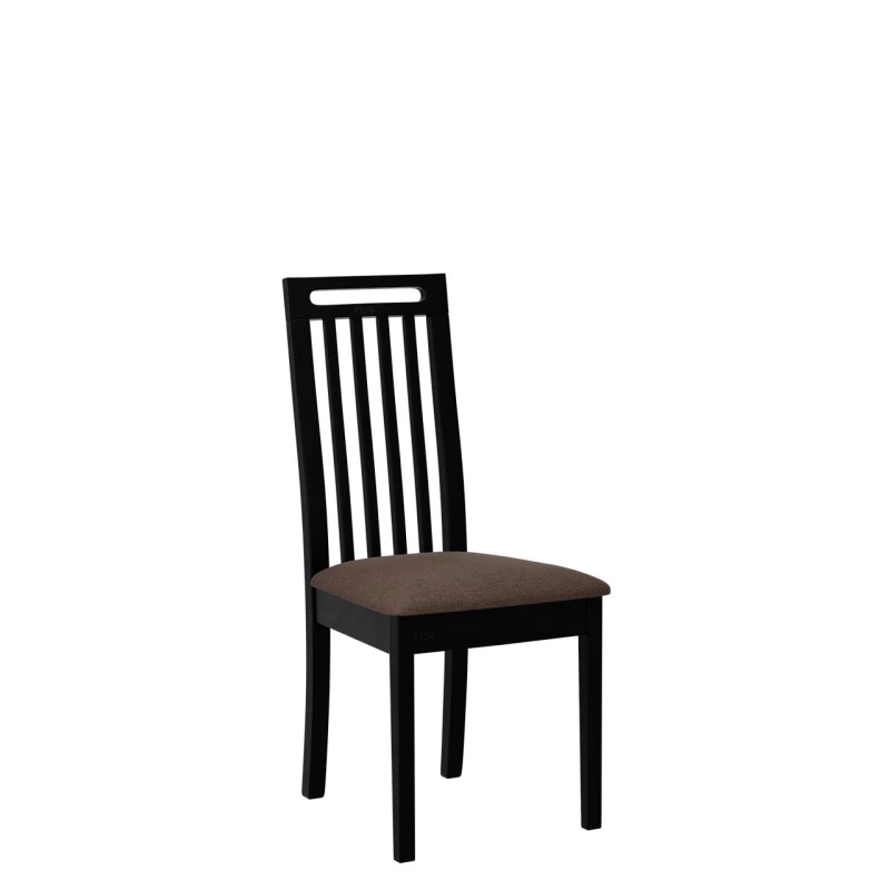 Jídelní židle s čalouněným sedákem ENELI 10 - černá / hnědá 2