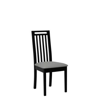 Jídelní židle s čalouněným sedákem ENELI 10 - černá / šedá