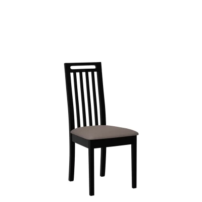 Jídelní židle s čalouněným sedákem ENELI 10 - černá / hnědá 1