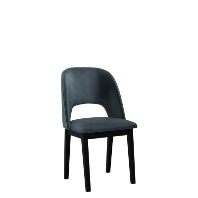 Kuchyňská čalouněná židle AFTON 2 - černá / námořnická modrá