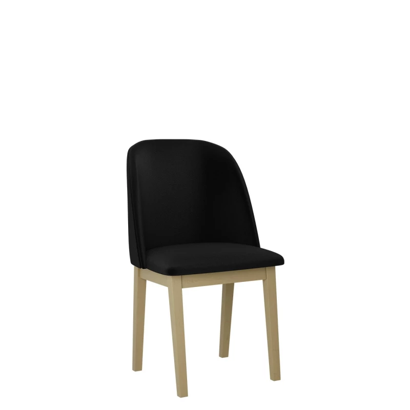 Čalouněná jídelní židle AFTON 1 - dub sonoma / černá