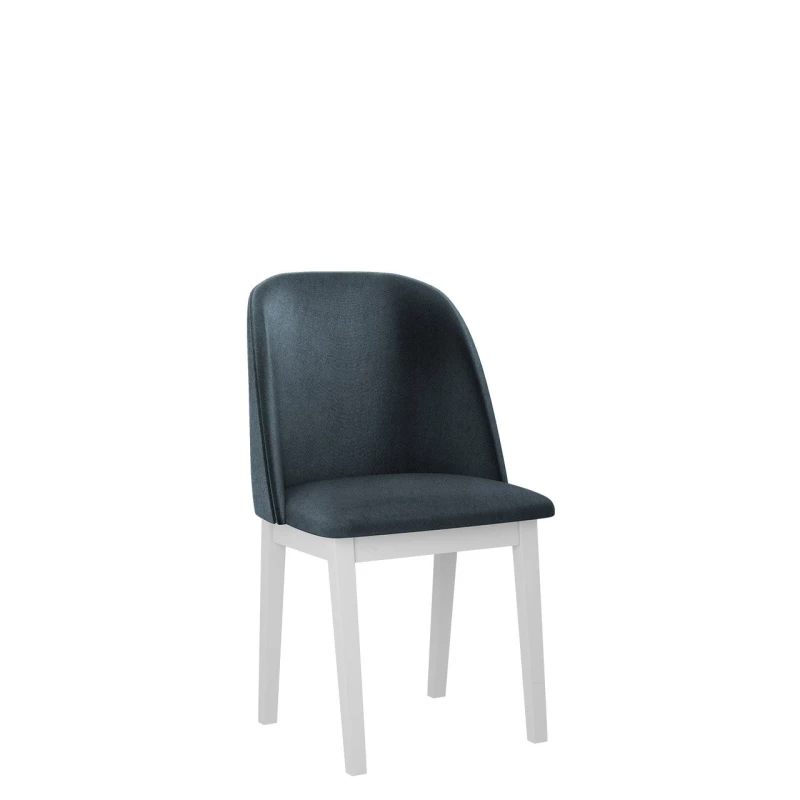 Čalouněná jídelní židle AFTON 1 - bílá / námořnická modrá