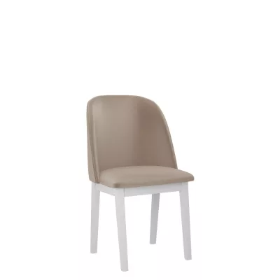 Čalouněná jídelní židle AFTON 1 - bílá / béžová