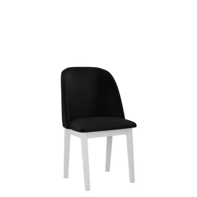 Čalouněná jídelní židle AFTON 1 - bílá / černá