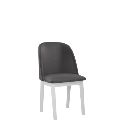Čalouněná jídelní židle AFTON 1 - bílá / tmavá šedá
