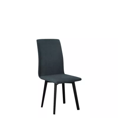 Čalouněná židle do kuchyně ADKINS 2 - černá / námořnická modrá