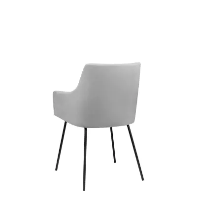 Kuchyňská čalouněná židle LORIDA - černá / světlá šedá