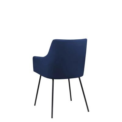 Kuchyňská čalouněná židle LORIDA - černá / modrá