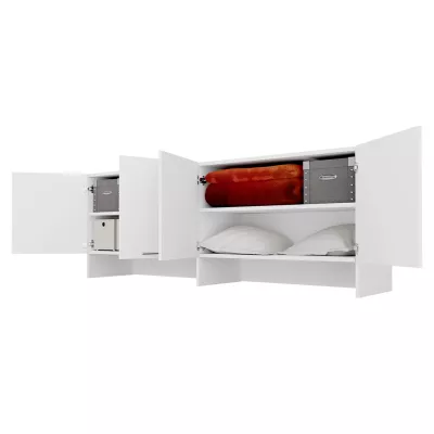 Nástavba k horizontální sklápěcí posteli 120x200 CELENA - šedá