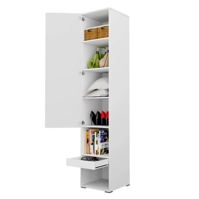 Vysoká skříňka CELENA 1 - šířka 45 cm, šedá