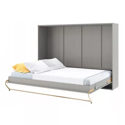 Horizontální sklápěcí manželská postel 140x200 CELENA 1 - šedá