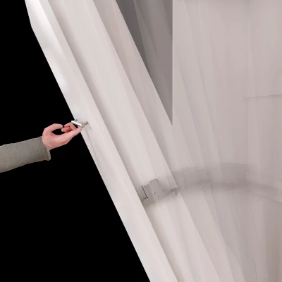 Horizontální sklápěcí manželská postel 140x200 CELENA 1 - šedá