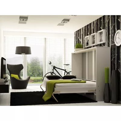 Horizontální sklápěcí manželská postel 140x200 CELENA 1 - šedá